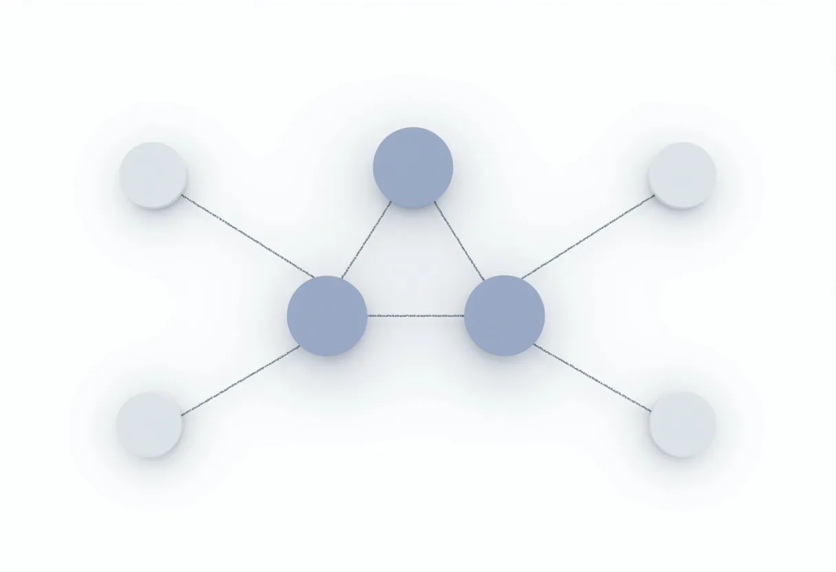 A network of connected teams around a central hub